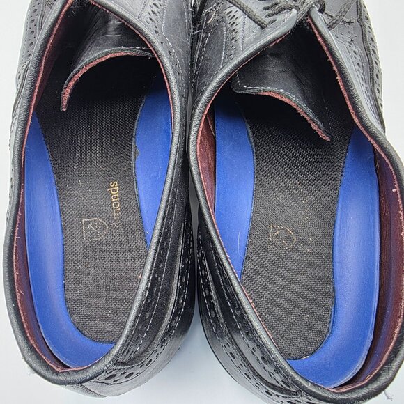 Allen Edmonds Road Warrior Mens Size 9.5 Black Wing Tip Brogue Derby Dress - Picture 6 of 13